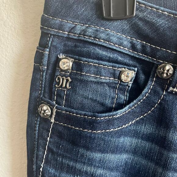 Miss Me Women's Embellish Pocket Flap  Bootcut Jeans Size 27 Style JP5489B2 - Picture 6 of 13